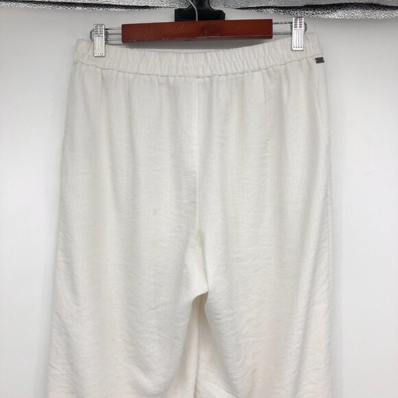 Monk & Lou White loungewear joggers Sweatpants Pockets  size LG - Picture 12 of 16